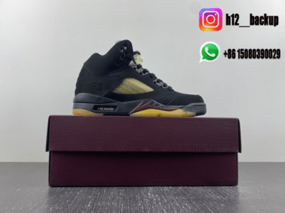 A Ma Maniére x Air Jordan 5 “Black” FD1330-001 - Image 7