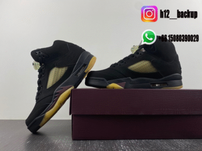 A Ma Maniére x Air Jordan 5 “Black” FD1330-001 - Image 5