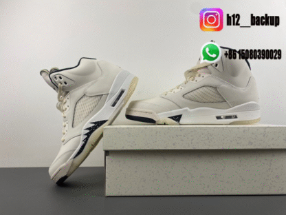 AIR JORDAN 5 RETRO 'WHITE BLACK' DD0587-110 - Image 8