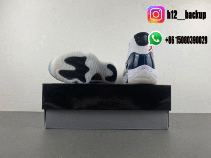 Air Jordan 11 White/Deep Blue/Red LH0296-400 - Image 6