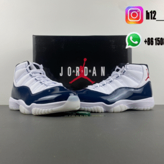 Air Jordan 11 White/Deep Blue/Red LH0296-400