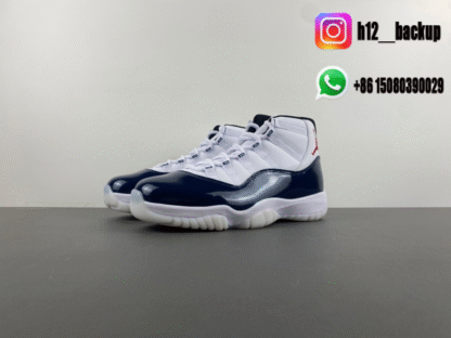 Air Jordan 11 White/Deep Blue/Red LH0296-400 - Image 2