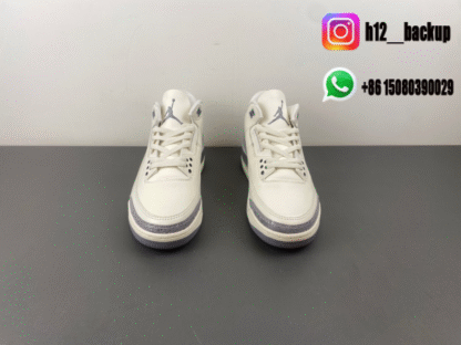 Air Jordan 3 “Sail/Metallic Silver” CK9246-100 - Image 3