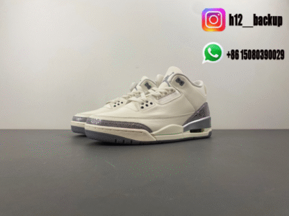 Air Jordan 3 “Sail/Metallic Silver” CK9246-100 - Image 2