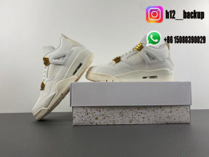 Air Jordan 4 “Metallic Gold” AQ9129-170 - Image 4