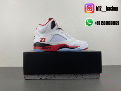 Air Jordan 5 “Fire Red Black Tongue” HQ7978-101 - Image 7