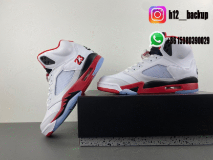 Air Jordan 5 “Fire Red Black Tongue” HQ7978-101 - Image 5