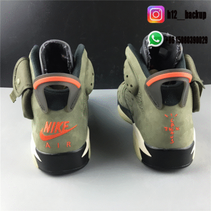 Air Jordan 6 Travis Scott Cactus Jack Olive CN1084-200 - Image 2