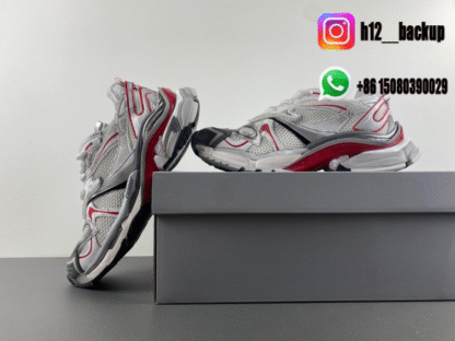 Balenciaga 7.5 gray burgundy 779066-W3RBXP-9160 - Image 5