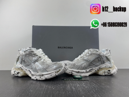 Balenciaga Runner 7.5 white gray 656065-W3RA9-9001