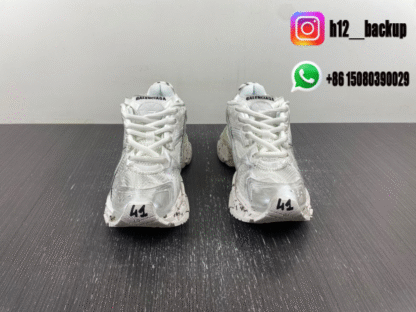 Balenciaga Runner 7.5 white gray 656065-W3RA9-9001 - Image 3