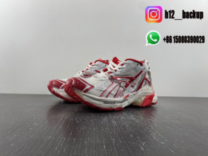 Balenciaga Runner 7.5 white red 677402-W3RB2-9060 - Image 2