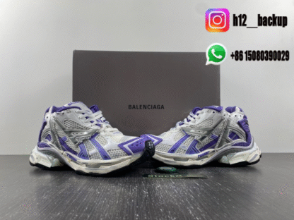 Balenciaga Runner 7.5 white purple 677402-W3RB3-5901