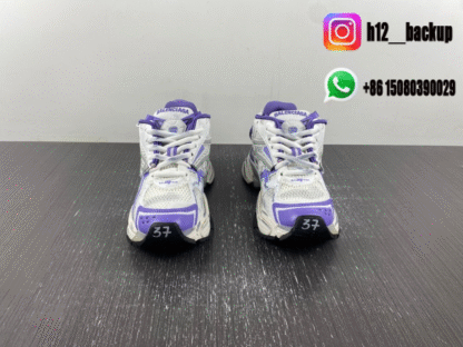 Balenciaga Runner 7.5 white purple 677402-W3RB3-5901 - Image 3