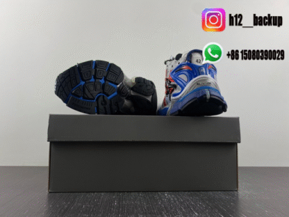Balenciaga Runner 7.5 Gray dark blue orange English color 677403-W3RB6-1264 - Image 6