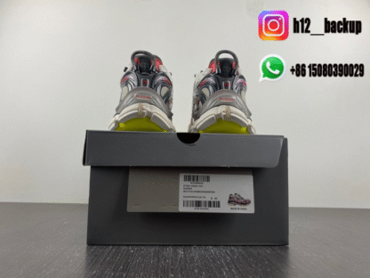 Balenciaga Runner 7.5 White gray red fluorescent green 677403-W3RB6-91D7 - Image 8