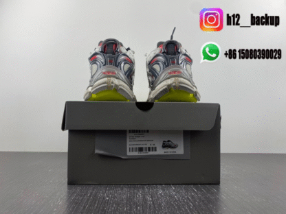 Balenciaga Runner 7.5 White gray red fluorescent green 677403-W3RB6-9167 - Image 8