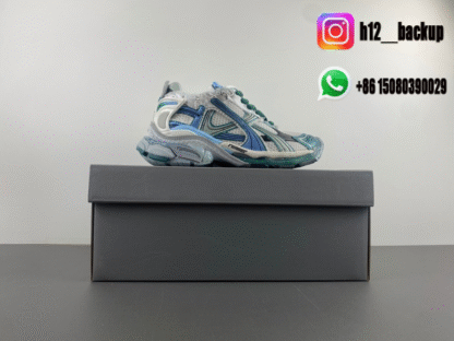 Balenciaga 7.5 white green gray 77274-W3RBW-0623 - Image 7