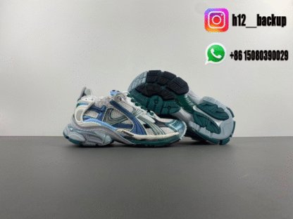 Balenciaga 7.5 white green gray 77274-W3RBW-0623 - Image 4