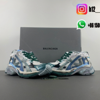 Balenciaga 7.5 white green gray 77274-W3RBW-0623