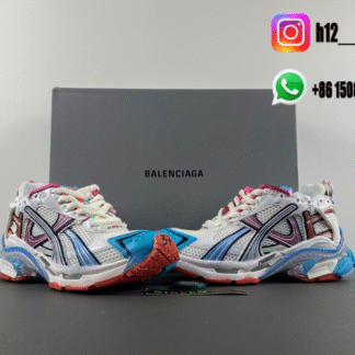 Balenciaga 7.5 White gray jade orange 772767-W3RBW-2325