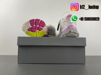 Balenciaga 7.5 silver gray pink 772767-WRUNG 9517 - Image 6