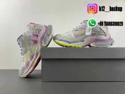 Balenciaga 7.5 silver gray pink 772767-WRUNG 9517 - Image 5