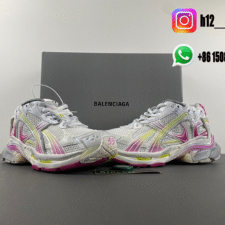 Balenciaga 7.5 silver gray pink 772767-WRUNG 9517