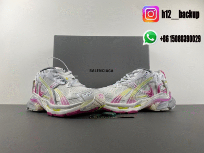 Balenciaga 7.5 silver gray pink 772767-WRUNG 9517