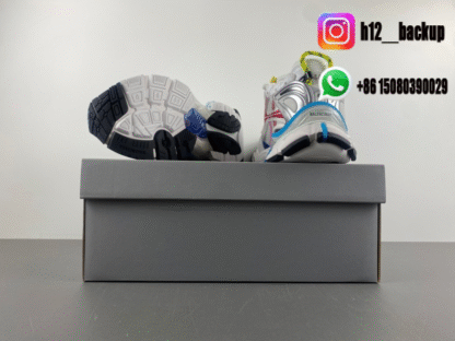 Balenciaga 7.5 white blue pink green 772774-W3RBW-9645 - Image 6