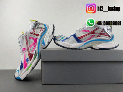 Balenciaga 7.5 white blue pink green 772774-W3RBW-9645 - Image 5