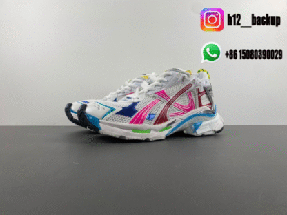 Balenciaga 7.5 white blue pink green 772774-W3RBW-9645 - Image 2
