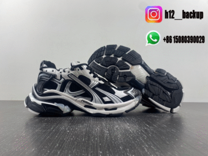 Balenciaga Runner 7.5 Black and gray white 772774-W3RNY-0120 - Image 2