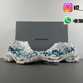 Balenciaga 7.5 white blue 772774-W3RNY-0133