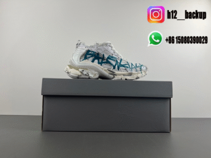 Balenciaga 7.5 white blue 772774-W3RNY-0133 - Image 6