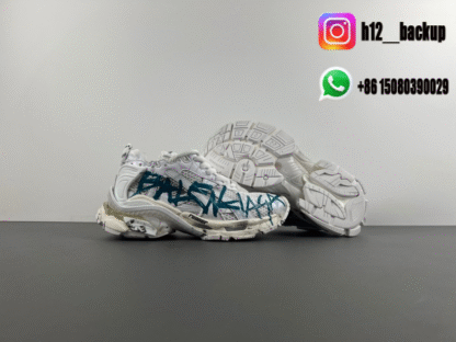 Balenciaga 7.5 white blue 772774-W3RNY-0133 - Image 4