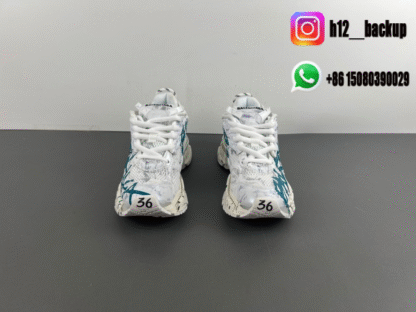 Balenciaga 7.5 white blue 772774-W3RNY-0133 - Image 3