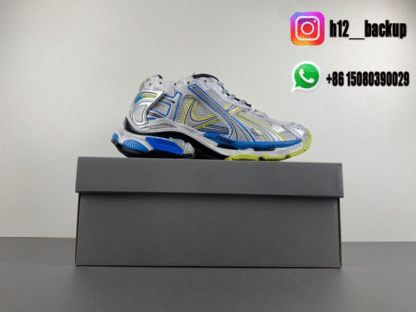 Balenciaga 7.5 silver blue green 772774-W3RNY-0213 - Image 7