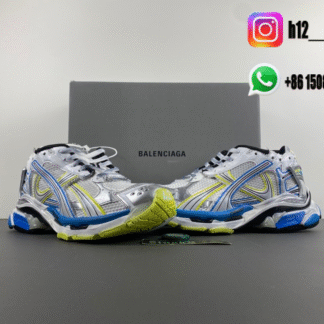 Balenciaga 7.5 silver blue green 772774-W3RNY-0213