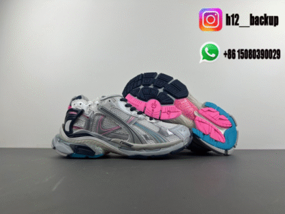 Balenciaga 7.5 gray jade pink 772774-W3RNY-0322 - Image 6