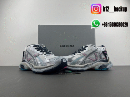 Balenciaga 7.5 gray jade pink 772774-W3RNY-0322