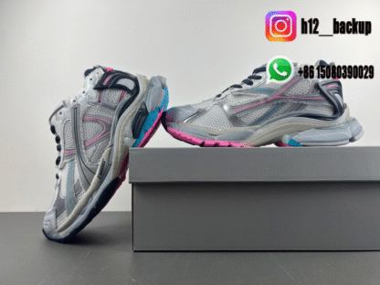 Balenciaga 7.5 gray jade pink 772774-W3RNY-0322 - Image 4
