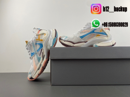 Balenciaga 7.5 white pink blue 772774-W3RNY-0326 - Image 5
