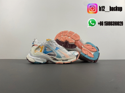 Balenciaga 7.5 white pink blue 772774-W3RNY-0326 - Image 4