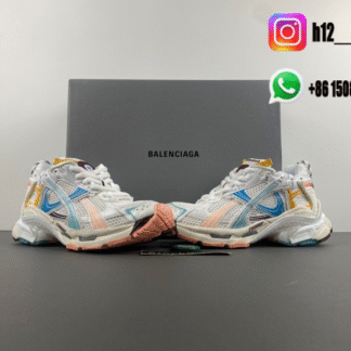 Balenciaga 7.5 white pink blue 772774-W3RNY-0326