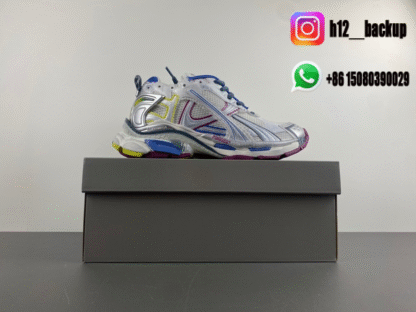 Balenciaga 7.5 Silver blue wine red 772774-W3RNY-0D28 - Image 7