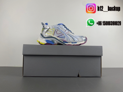 Balenciaga 7.5 White blue green wine red 772774-W3RNY-0328 - Image 6