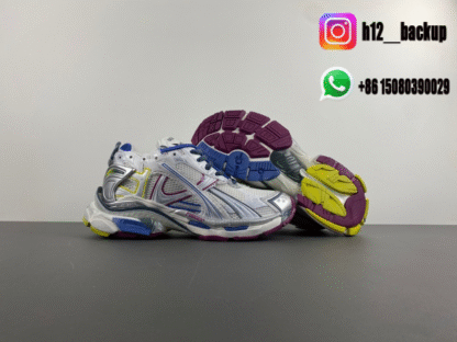 Balenciaga 7.5 Silver blue wine red 772774-W3RNY-0D28 - Image 4