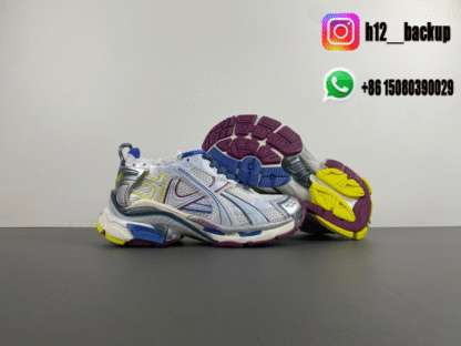 Balenciaga 7.5 White blue green wine red 772774-W3RNY-0328 - Image 4