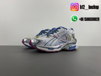 Balenciaga 7.5 Silver blue wine red 772774-W3RNY-0D28 - Image 2